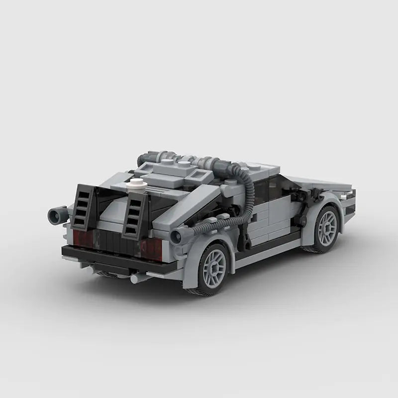 Delorean Movie Building Blocks Model