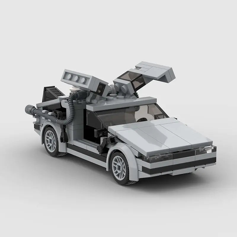 Delorean Movie Building Blocks Model