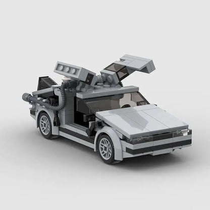 Delorean Movie Building Blocks Model