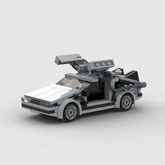 Delorean Movie Building Blocks Model