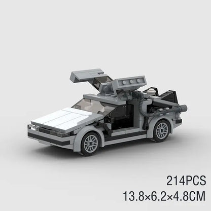 Delorean Movie Building Blocks Model