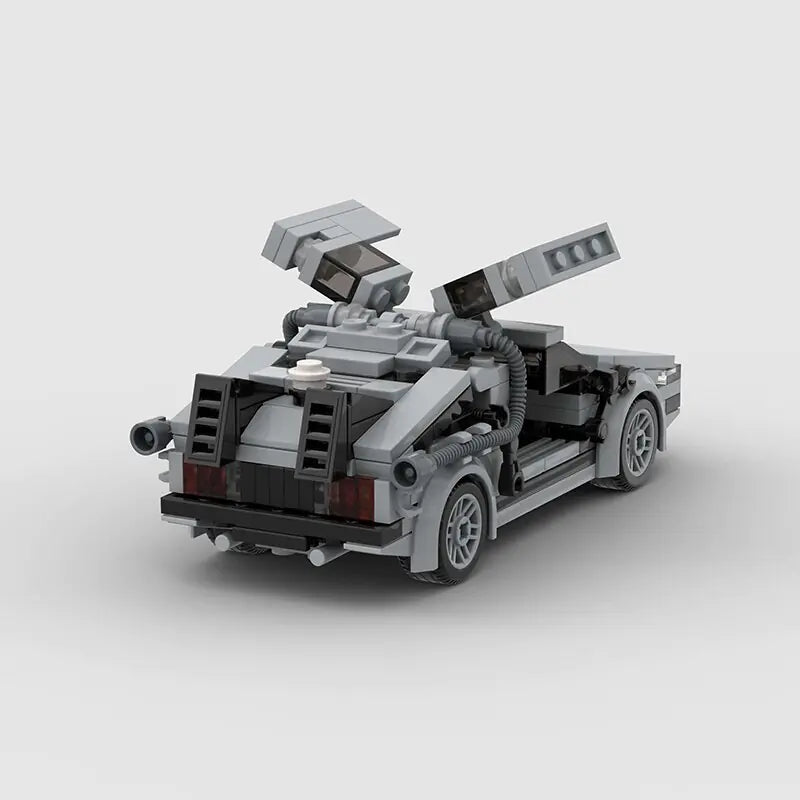 Delorean Movie Building Blocks Model